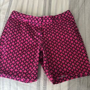 Crown & Ivy cotton shorts | pink and black | women’s 10